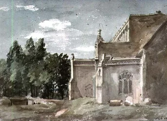 Iglesia de East Bergholt: vista desde el este
