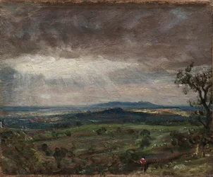 Hampstead Heath, mirando hacia Harrow, c.1821
