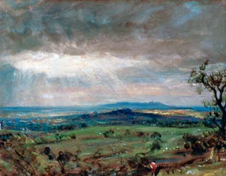 Hampstead Heath con Harrow en la Distancia, c1821