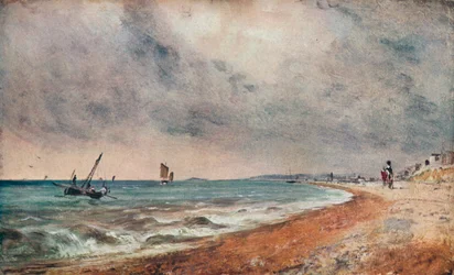 Playa de Hove, con Barcos de Pesca, c1824