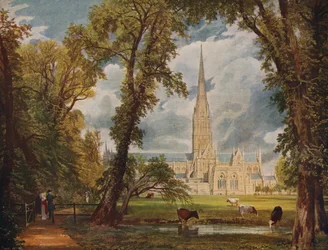 Catedral de Salisbury, 1823, c1915