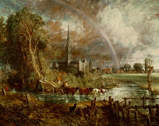 La catedral de Salisbury desde los prados, 1831