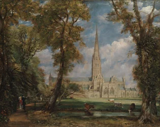 Catedral de Salisbury desde los terrenos del obispo