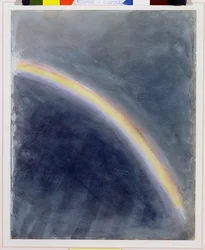 Estudio del cielo con arco iris, 1827