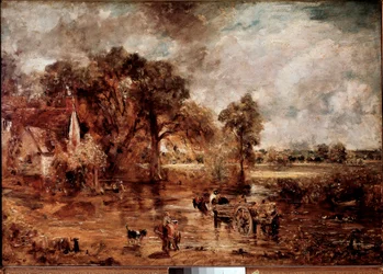 Estudio para «El carro de heno». Pintura de John Constable (1776-1837), 1820-1821. Óleo, 137 x 188 cm. Londres, Victoria and Albert Museum