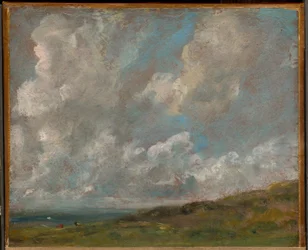 Estudio de nubes sobre un paisaje