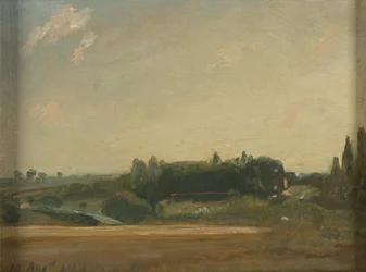 Vista hacia la rectoría, East Bergholt