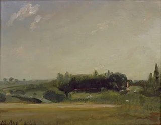 Vista hacia la rectoría, East Bergholt