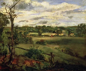 Vista de Highgate desde Hampstead Heath, c.1834