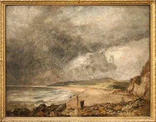 Tormenta acercándose a la bahía de Weymouth (óleo sobre lienzo)
