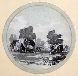Limpieza, Ferrocarril de Londres y Birmingham, c.1838