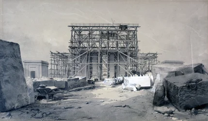 Construcción del Arco de Euston, Enero de 1838
