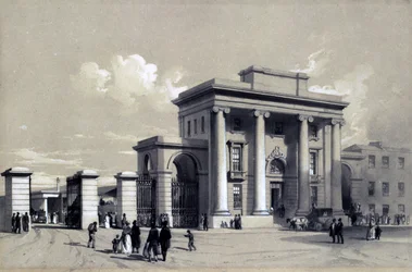 Entrada a la estación de Birmingham, septiembre de 1838