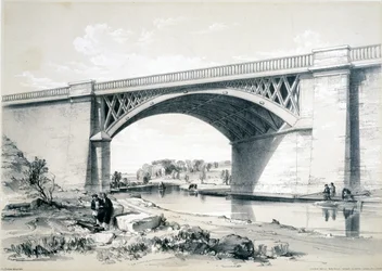 Puente Nash Mill, cerca de Kings Langley, Hertfordshire, 1839
