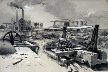 Bombas, pozo de ventilación, túnel de Kilsby, Northamptonshire, 15 de julio de 1837