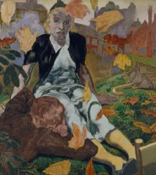 Hojas de otoño (óleo sobre lienzo)