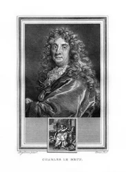 Charles le Brun, pintor de la era barroca francesa, 1825