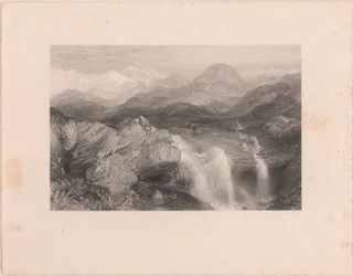 Cataratas cerca del nacimiento del Jumna