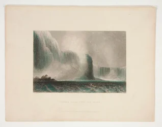 Cataratas del Niágara desde el ferry, ilustración para Nathaniel Parker Willis
