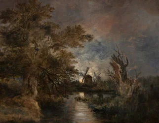 Moonlight on the Yare, c.1816-1817 (óleo sobre lienzo)