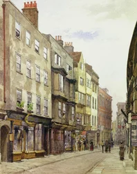 Calle Holywell mirando al oeste, 1882