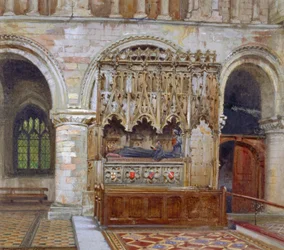 Tumba de Rahere, Priorato de San Bartolomé, Ciudad de Londres, 1880