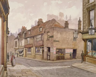 La taberna El Ángel, Bermondsey, Londres, 1887