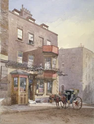 La taberna Cheshire Cheese, Surrey Street, Westminster, Londres, 1883