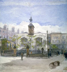 Vista de la Iglesia de Santa Elena, Bishopsgate, Ciudad de Londres, 1883