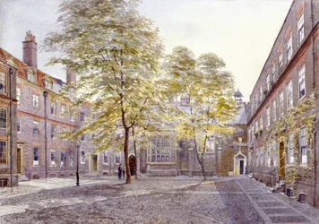 Vista de Staple Inn, Londres, 1882