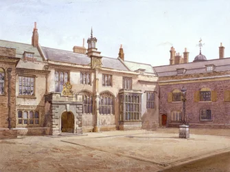 Vista del Salón de Pensionistas de Sutton, Charterhouse, Londres, 1885