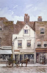 Vista del número 72 Cheyne Walk, Chelsea, Londres, 1883