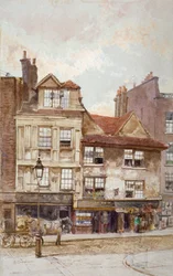 Vista de los números 87-89 Drury Lane, Westminster, Londres, c1880