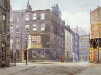 Vista de la intersección de Howard Street y Norfolk Street, Londres