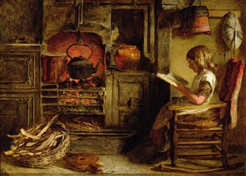 La chimenea de la cabaña