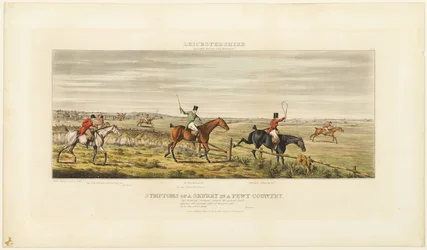 Síntomas de un Skurry, lámina tres de The Leicestershire Hunt