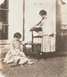 Alimentando al pobre gato, 1853-56