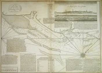 Una carta nueva y correcta de la costa marítima, desde Orfordness Lights hasta Prittlewell
