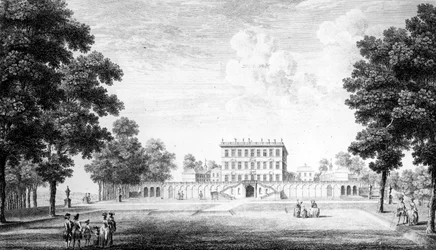 La Fachada del Jardín de Cliveden House en el condado de Bucks, 1753
