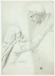 Hombre y niño barbudos (de Bas-Relief)