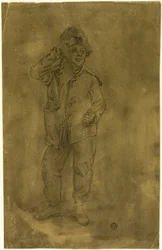 Niño de pie