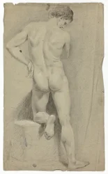 Desnudo de espaldas
