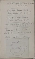 Cuaderno de bocetos que contiene 60 bocetos e ilustraciones, escritos sobre pintura al temple y artistas incluyendo Botticelli