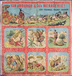 La Menagerie y el Colosal Carro Dorado de Van Amburgh y Co