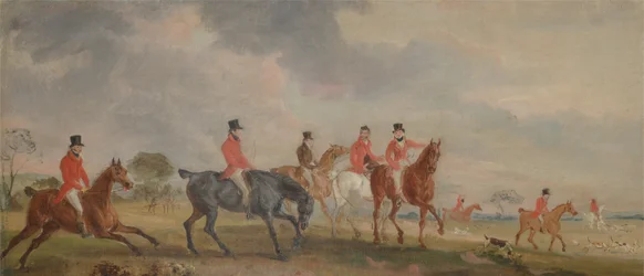 La caza de Quorn: El artista y sus amigos partiendo