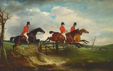 El escudero con el Quorn, 1827