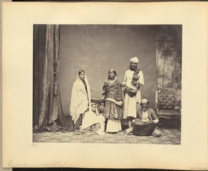 Grupo de músicos y Nautch Girl