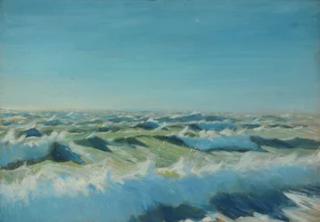 Paisaje marino, Finales del siglo XIX - mediados del siglo XX (óleo sobre papel)