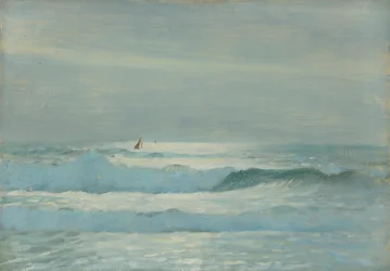 Paisaje marino, Finales del siglo XIX - mediados del siglo XX (óleo sobre papel)