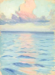 Paisaje marino, Finales del siglo XIX - mediados del siglo XX (óleo sobre papel)